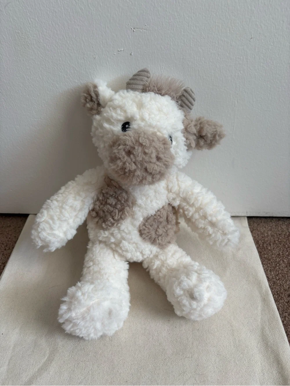 Walgreens White & Beige Cow Plush Stuffed Animal Washable 2015